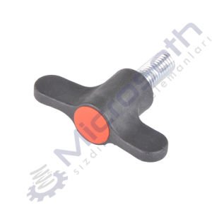 4001 - 060 x M10 x 025 - T KELEBEK CİVATALI TURUNCU KAPAKLI