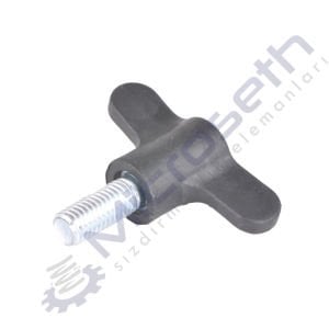 4001 - 060 x M10 x 025 - T KELEBEK CİVATALI TURUNCU KAPAKLI