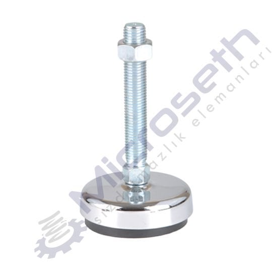 8401 - 080 x M16 x 100 - KROM KAPLI MAKİNA AYAĞI