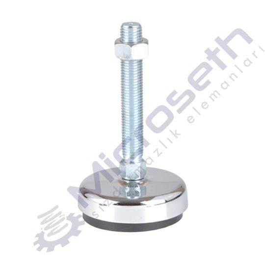 8401 - 080 x M20 x 150 - KROM KAPLI MAKİNA AYAĞI