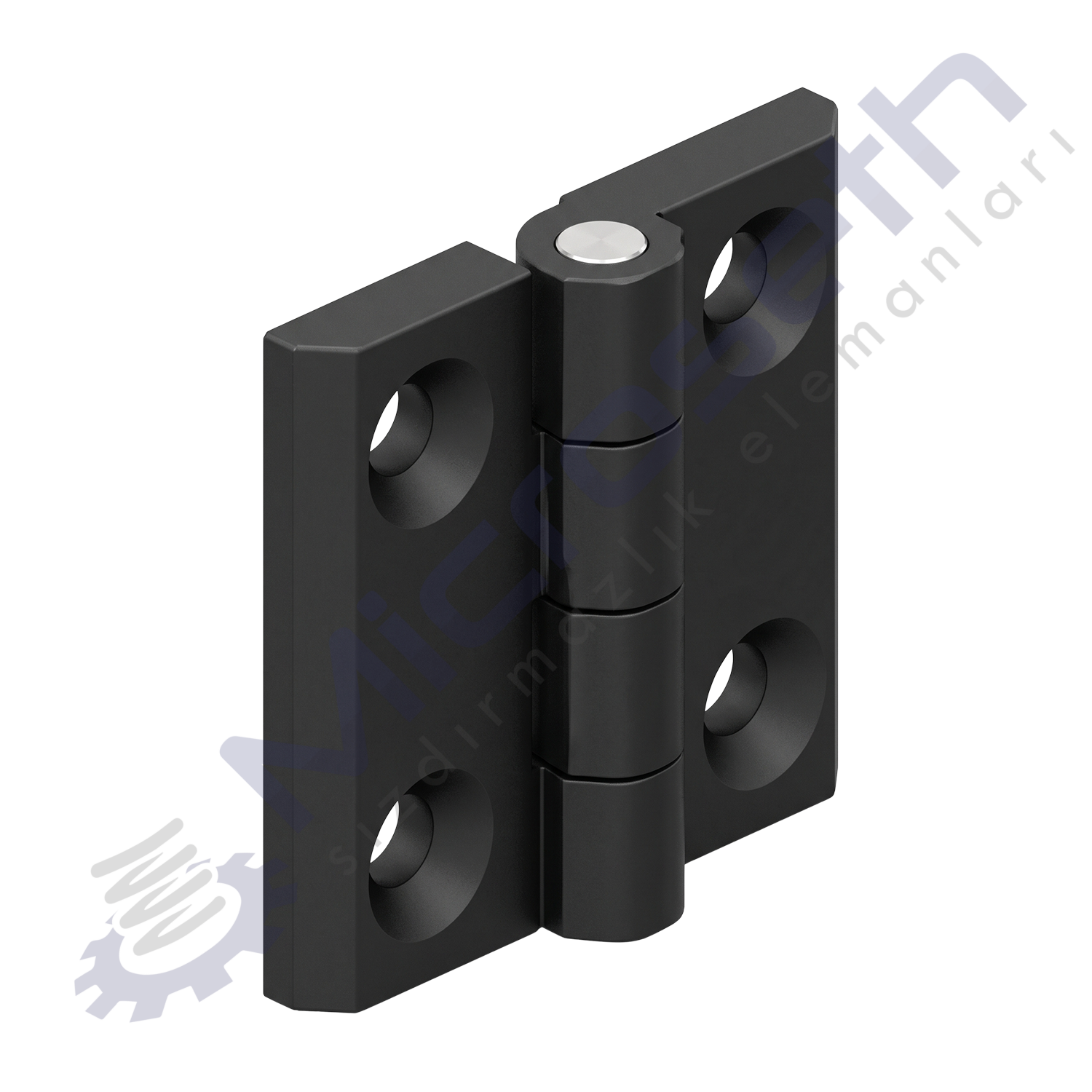 1900 - 040 x 040 - SİHAY BOYALI YAPRAK MENTEŞE ZAMAK METAL