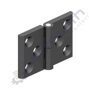 1900 - 050 x 076 - SİYAH BOYALI YAPRAK MENTEŞE ZAMAK METAL
