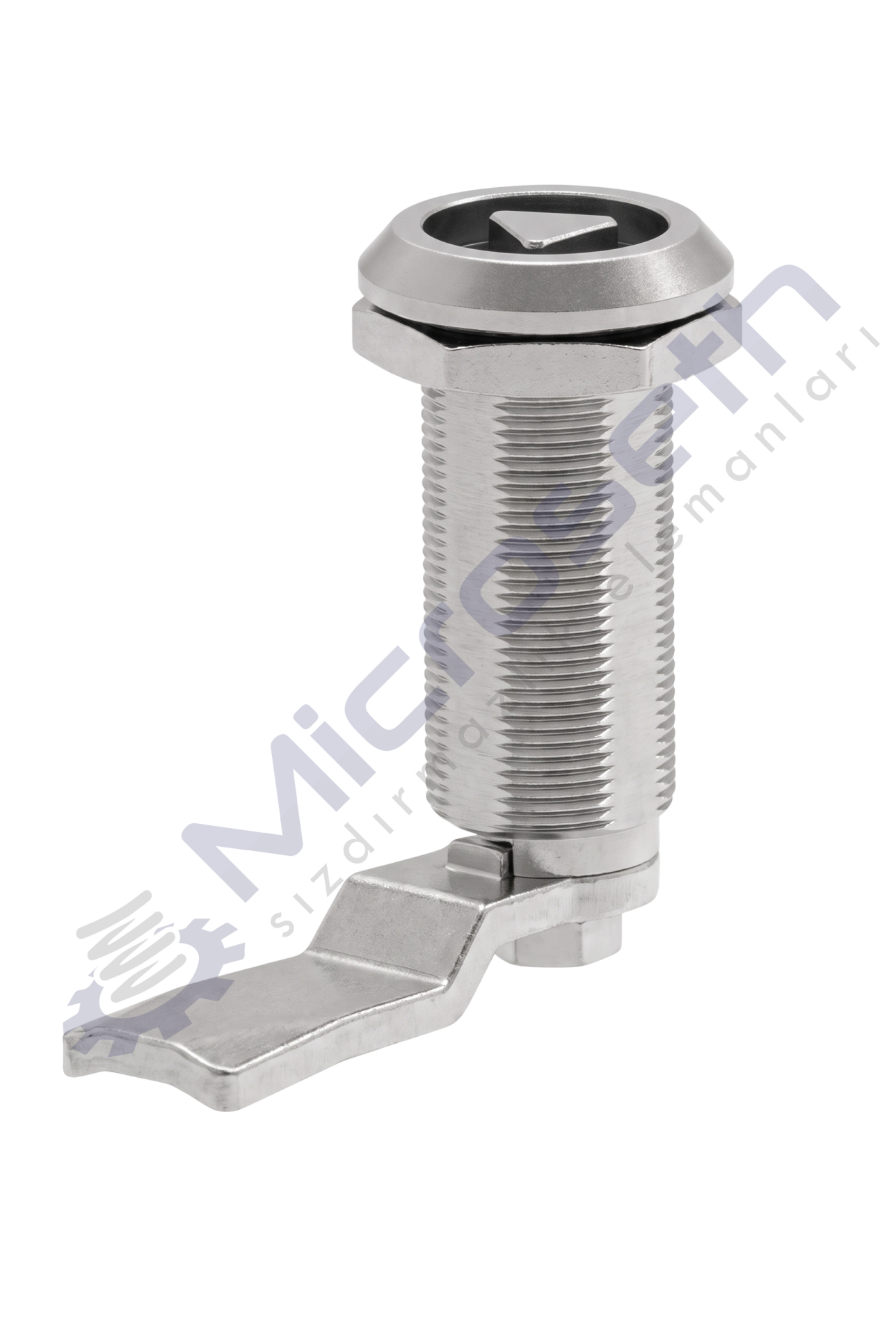 234.30.1.18.07 - KROM KAPLI YAYLI PANO KİLİDİ ZAMAK - ÇELİK DİLLİ - ÜÇGEN 9MM H:30MM