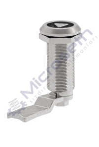 234.30.1.18.07 - KROM KAPLI YAYLI PANO KİLİDİ ZAMAK - ÇELİK DİLLİ - ÜÇGEN 9MM H:30MM