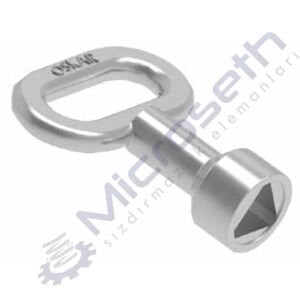 203-1.K5.1-ÜÇGEN - KROM KAPLI ANAHTAR 9MM KÜÇÜK BOY