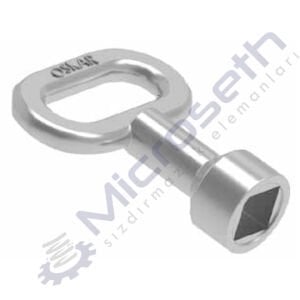 203-1.K9.1-KARE - KROM KAPLI ANAHTAR 8MM KÜÇÜK BOY