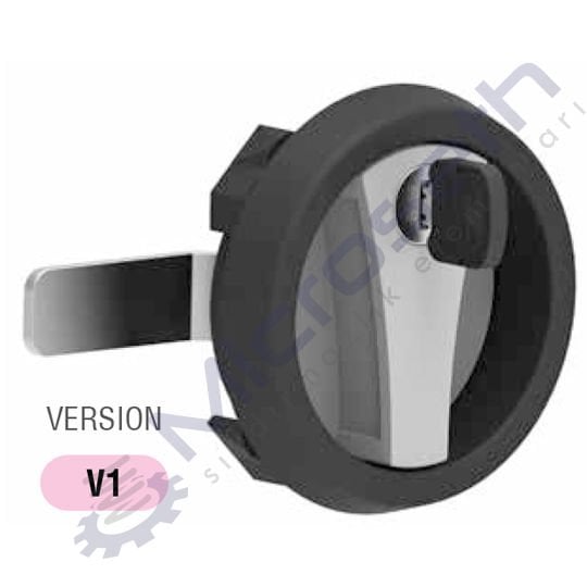 106.V1.5.02.072 -YUVARLAK DOSYA DOLAP KİLİDİ PLASTİK GÖVDE - TOZ BOYA - ÇELİK DİL - FARKLI ŞİFRELİ