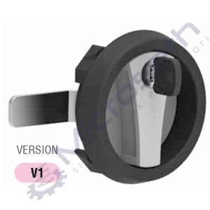 106.V1.5.02.072 -YUVARLAK DOSYA DOLAP KİLİDİ PLASTİK GÖVDE - TOZ BOYA - ÇELİK DİL - FARKLI ŞİFRELİ